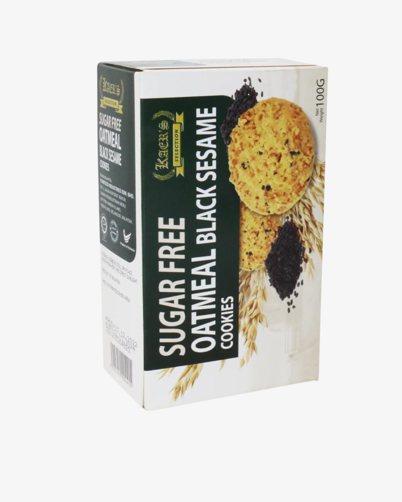kaers cookies sugar free black sesame 100g Malaysia