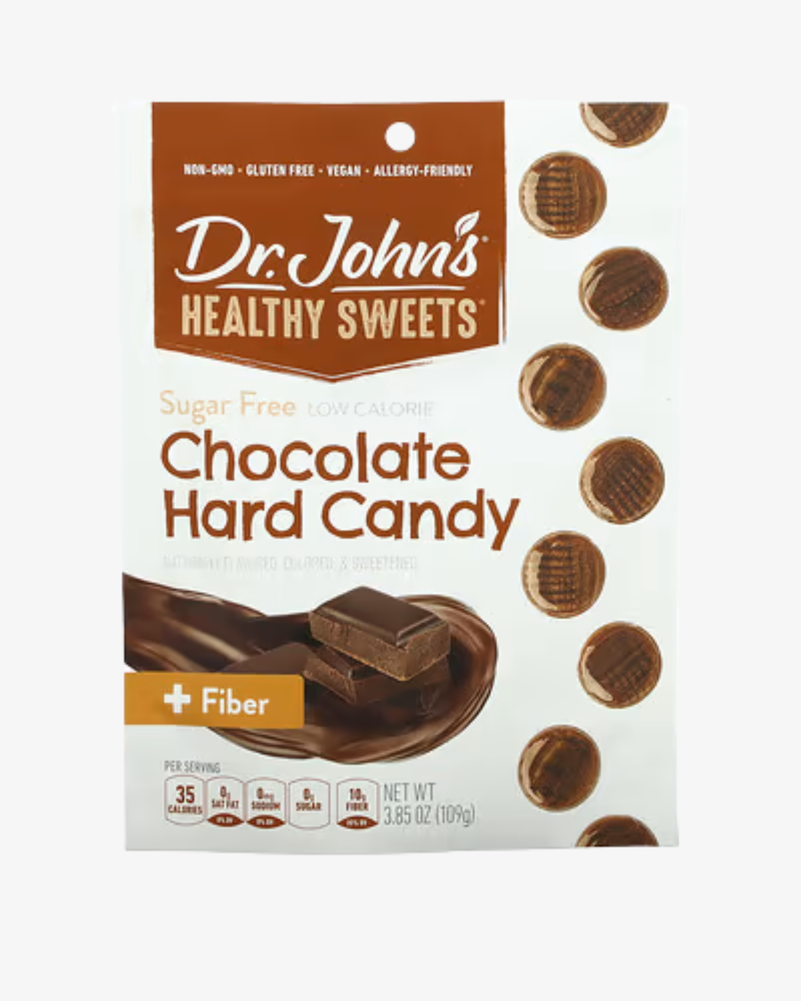Dr. John’s Healthy Sweets, Chocolate Hard Candy