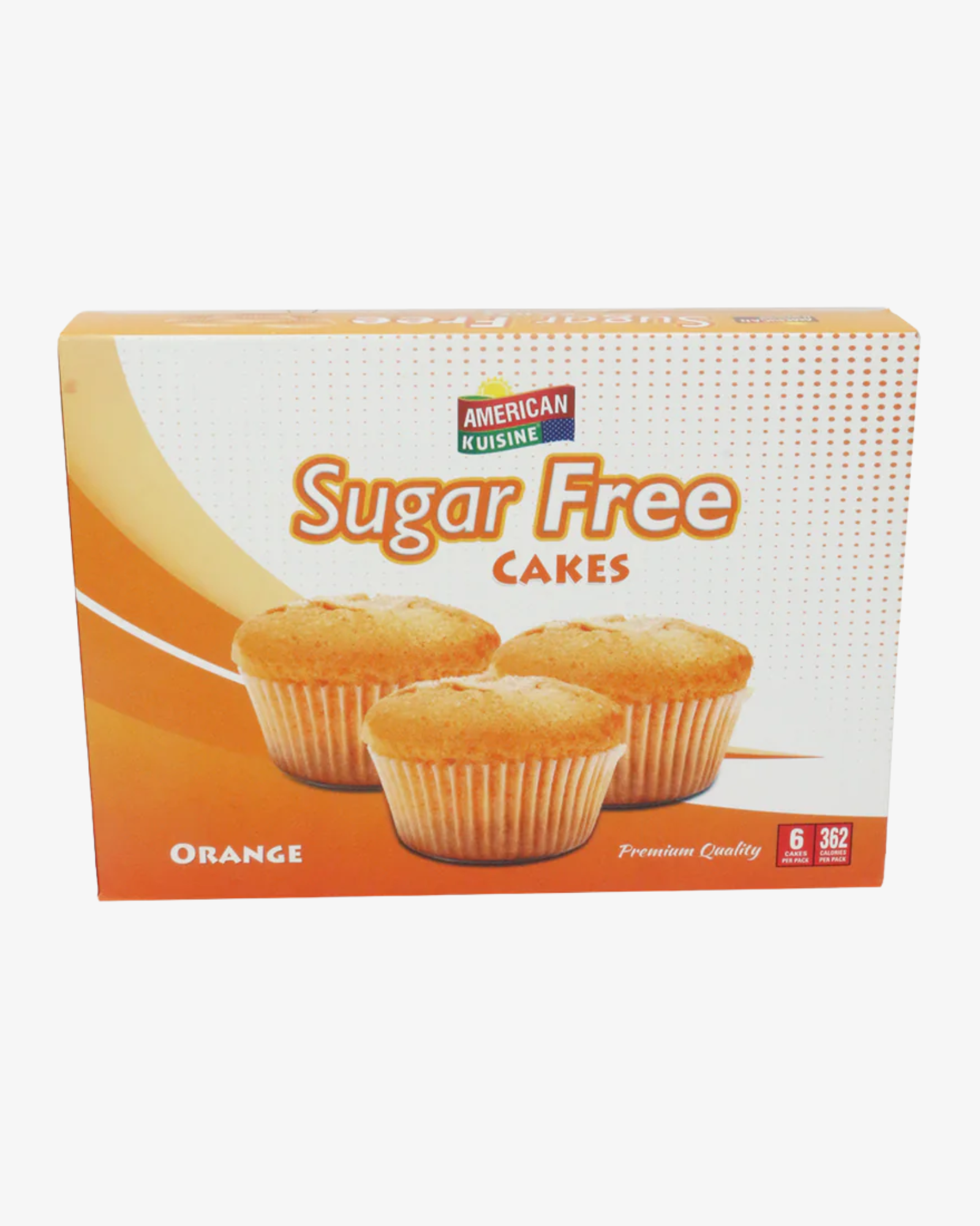 American kuisine cupcake orange sugar free 100g