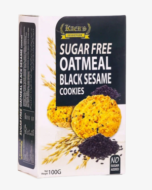 KAERS SUGAR FREE OATMEAL BLACK SESAME COOKIES 100GM