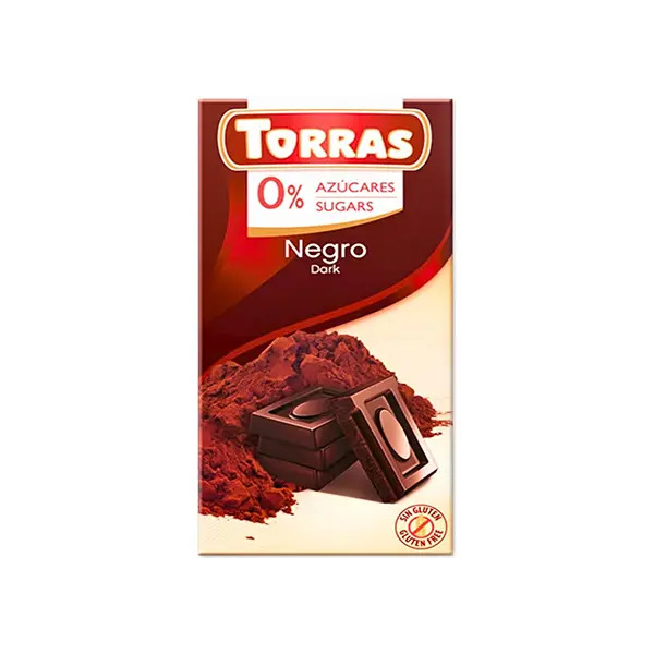 Torras Sugar Free Negro Dark Chocolate 75g