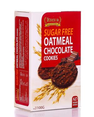 KAERS SUGAR FREE OATMEAL CHOCOLATE COOKIES 100 GM