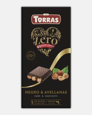 Torras Dark & Hazelnut Zero Chocolate