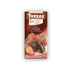 Torras dark chocolate with Strawberries 75g.