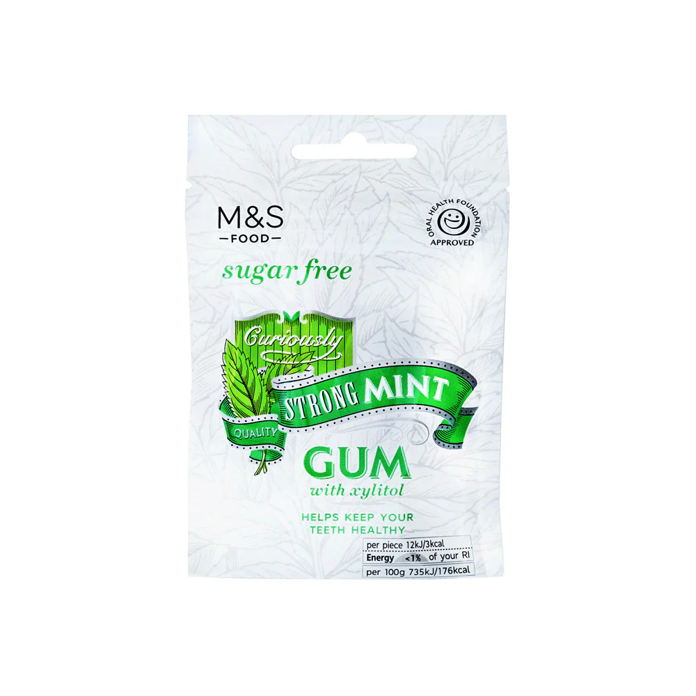 M&S Sugar Free Spearmint Gum 27g