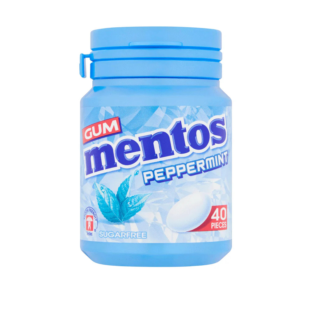 Mentos Peppermint Gum Sugar Free 40 Pieces