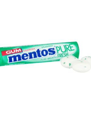 Mentos Spearmint Chewing Gum Sugar Free 9Pcs