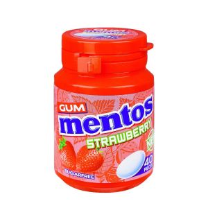 Mentos Strawberry Chewing Gum Sugar Free