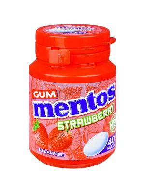 Mentos Strawberry Chewing Gum Sugar Free
