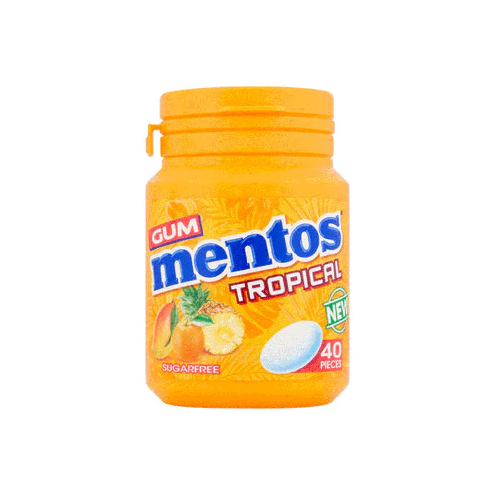 Mentos Tropical Flavoured Chewing Gum Sugar Free