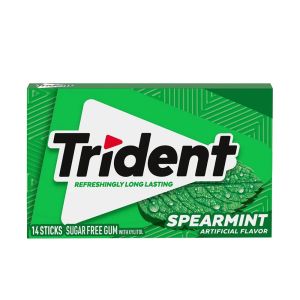 Trident Spearmint Bubble Gum