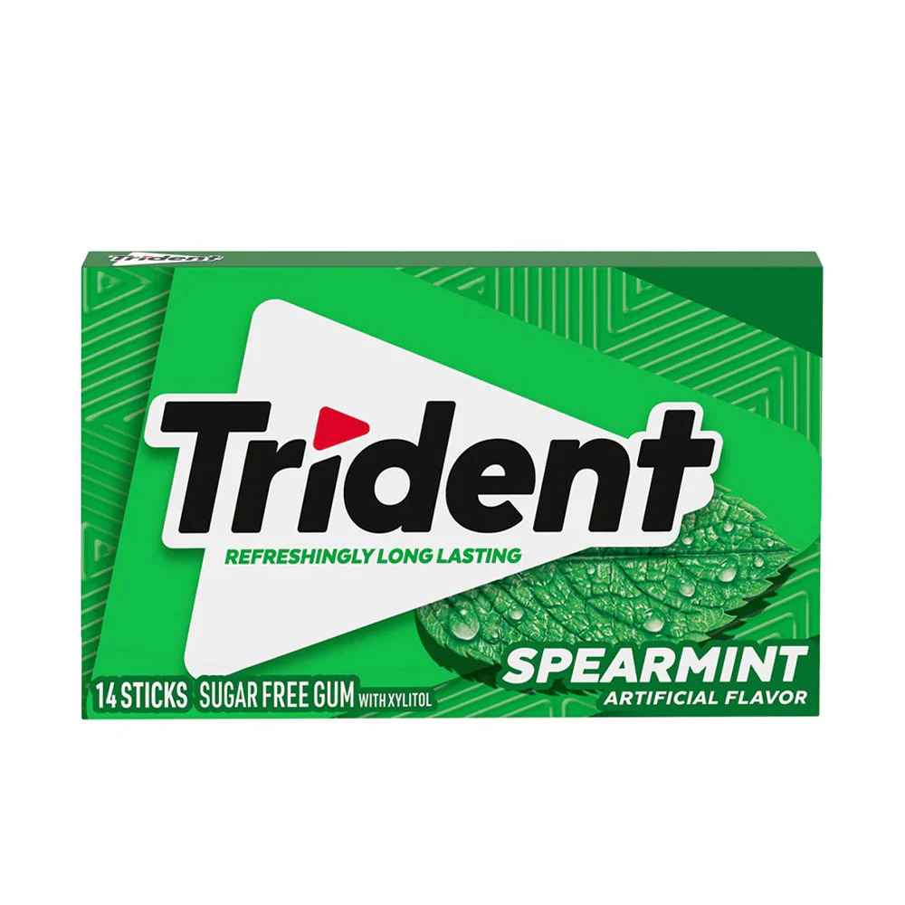 Trident Spearmint Bubble Gum