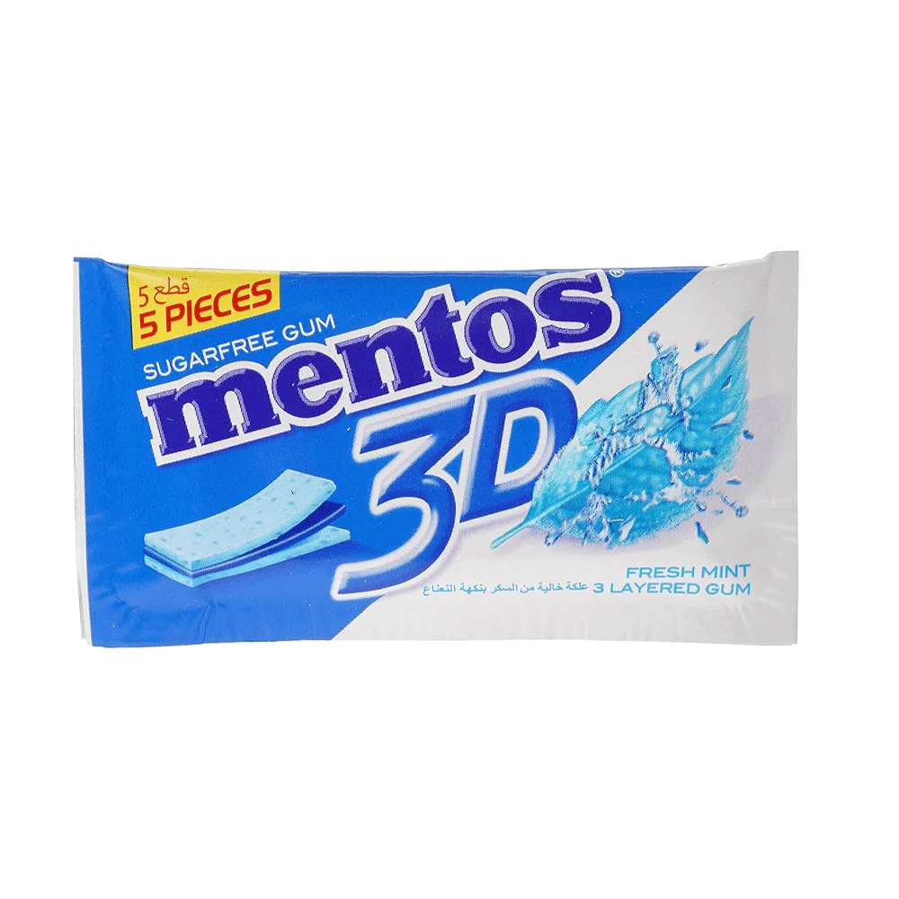 Mentos 3d Pure Fresh – Fresh Mint Sugar Free Chewing Gum 8.5g