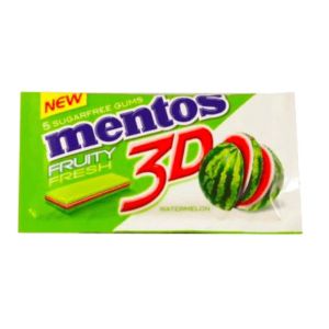 Mentos 3d Fruity Fresh - Watermelon Sugar Free Chewing Gum 8.5g