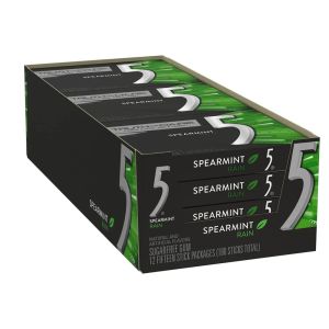 5 Gum Spearmint Rain Sugarfree Gum