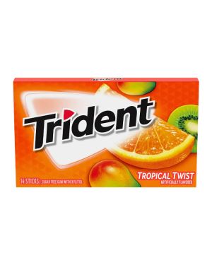 Trident Tropical Twist Sugar Free 14sticks