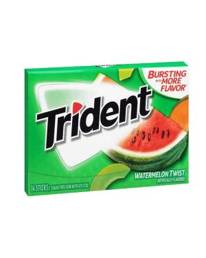 Trident Watermelon Twist Sugar Free Gum 14 Pieces
